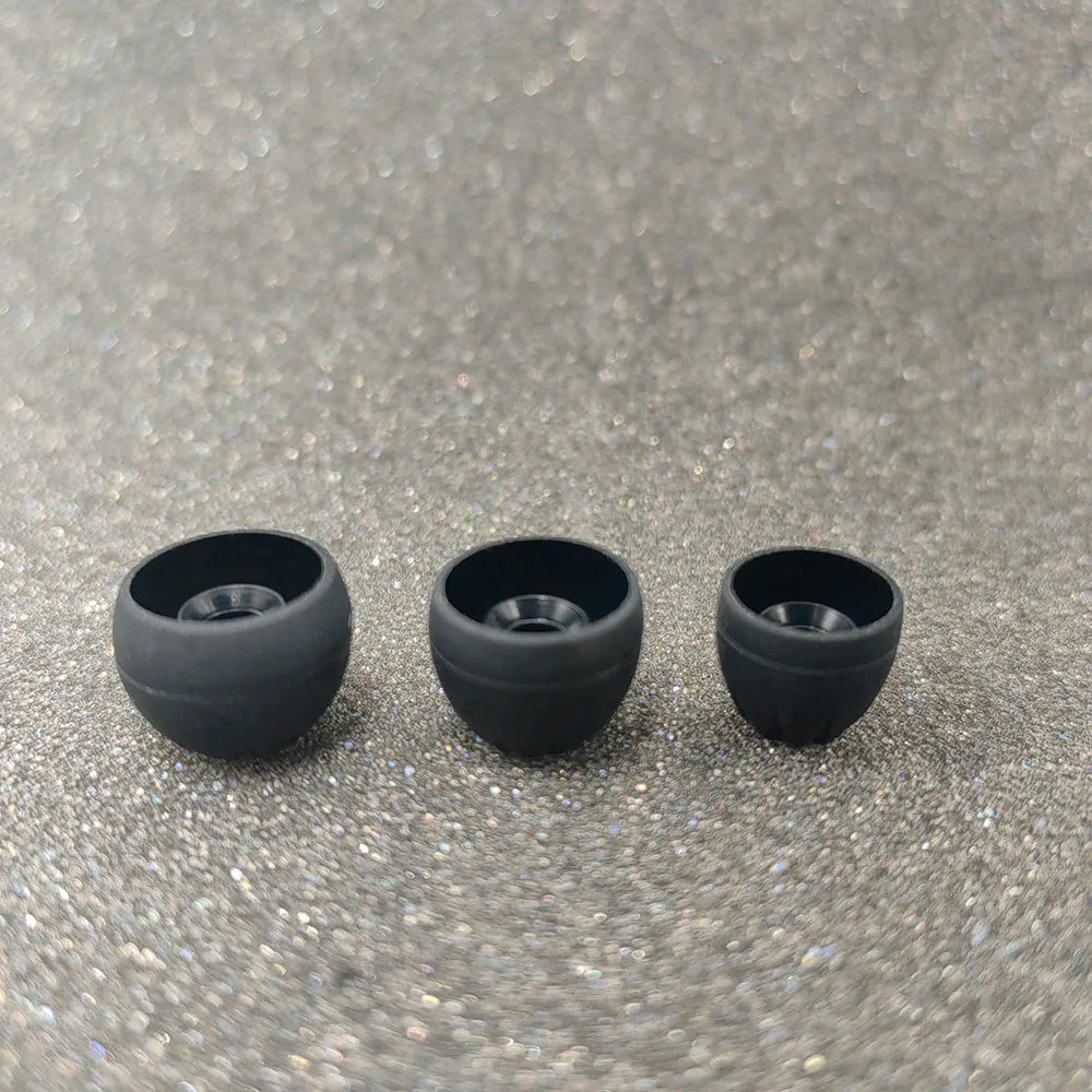Treaded Silicone Eartips For KZ/Airdots/AKG Earphones - 3 pairs