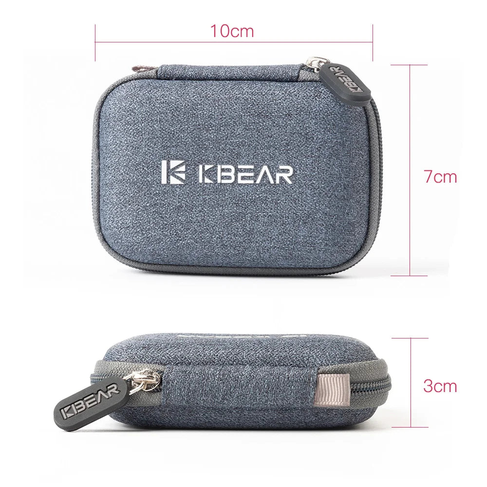 KBEAR High-end Fabric Case for Earphones and their Accessories