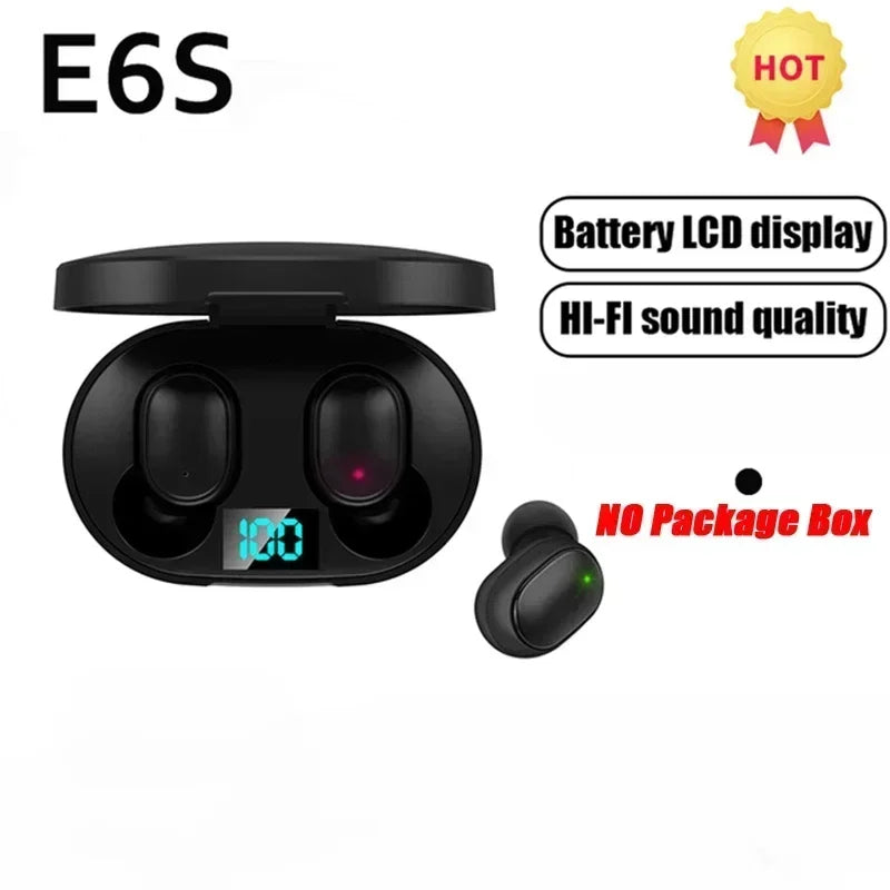 E6S Wireless Bluetooth Earphones - Noise Cancelling
