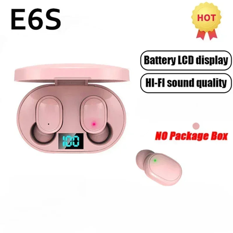 E6S Wireless Bluetooth Earphones - Noise Cancelling