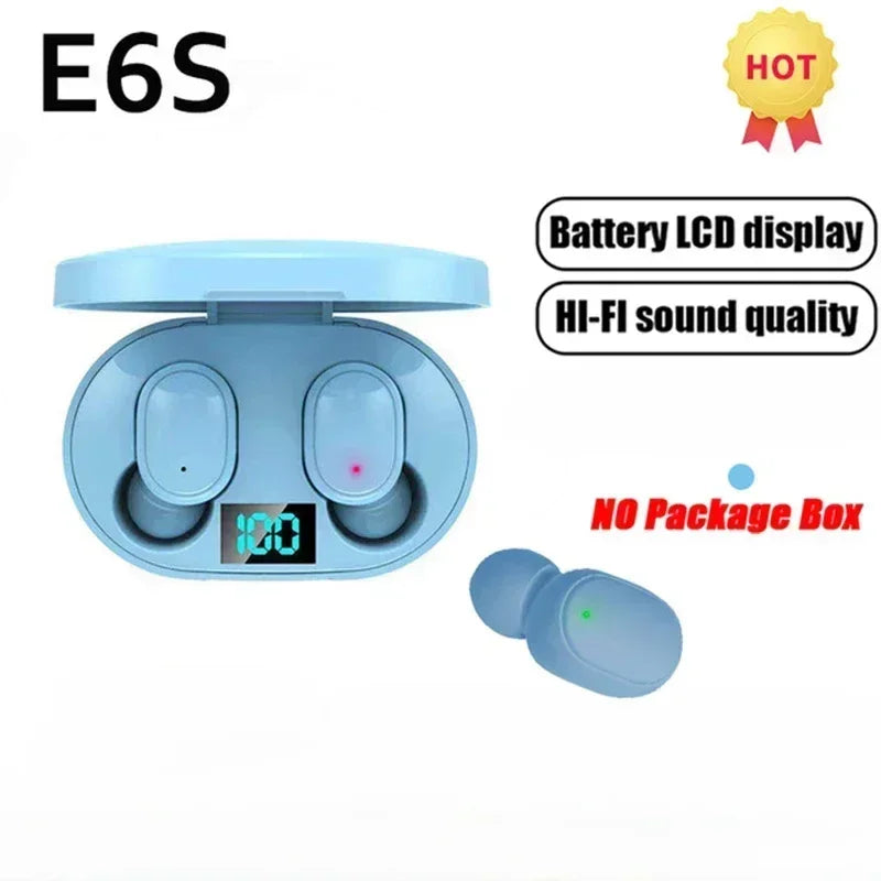 E6S Wireless Bluetooth Earphones - Noise Cancelling