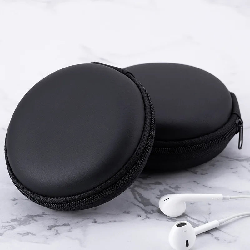 PU Mini Carrying Hard Bag Box Case For Earphone / Headphone and Accessories