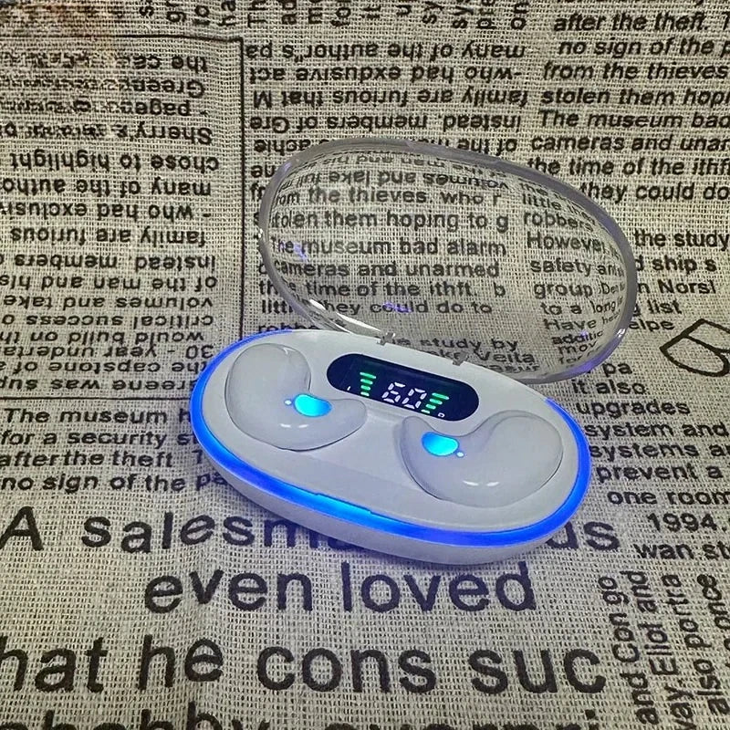 NEW X55 Earphone Stereo Hidden Headsets with Mic HD Call Waterproof Sleeping Earbuds Wireless Mini Headphones TWS Bluetooth