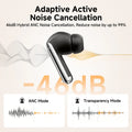 QCY MeloBuds Pro ANC TWS Earphones - 46dB Hybrid ANC Hi-Res LDAC Earbuds 6 Mic Headphones in-Ear Detection