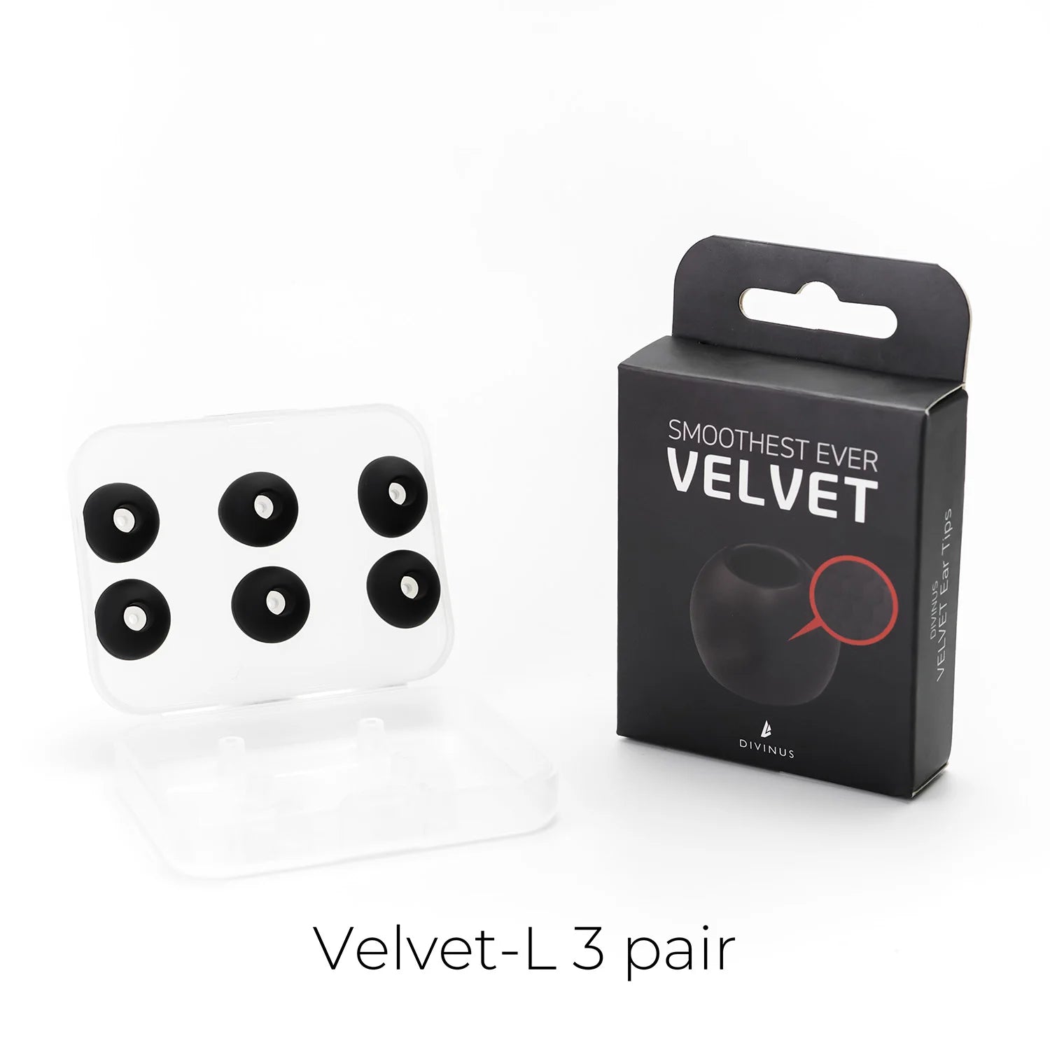 HiFiGo Divinus Velvet Silicone Earphones Ear Tips for Nozzle Size 3-5mm
