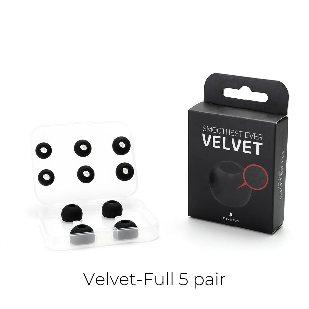 HiFiGo Divinus Velvet Silicone Earphones Ear Tips for Nozzle Size 3-5mm
