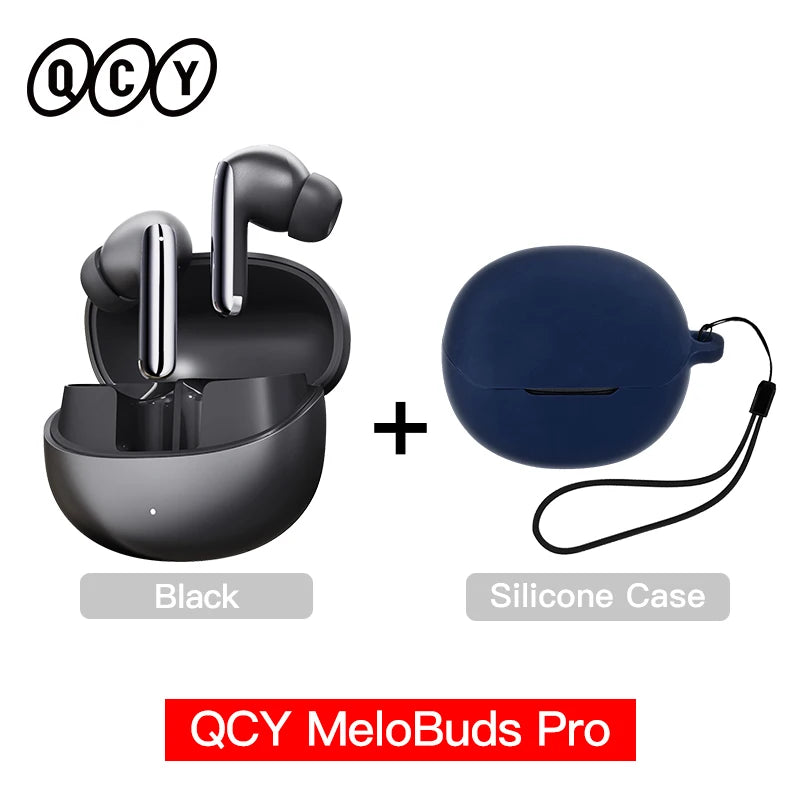 QCY MeloBuds Pro ANC TWS Earphones - 46dB Hybrid ANC Hi-Res LDAC Earbuds 6 Mic Headphones in-Ear Detection