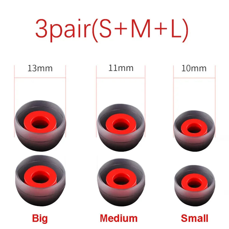 Silicone Ear Tips 3 Pairs
