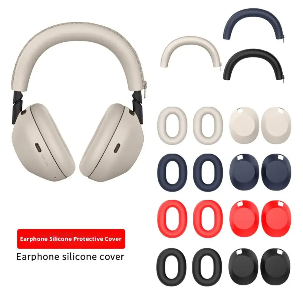 Shockproof silicone kit for Sony XM5 Anti-Scratch including Ear Pads