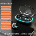 NEW X55 Earphone Stereo Hidden Headsets with Mic HD Call Waterproof Sleeping Earbuds Wireless Mini Headphones TWS Bluetooth