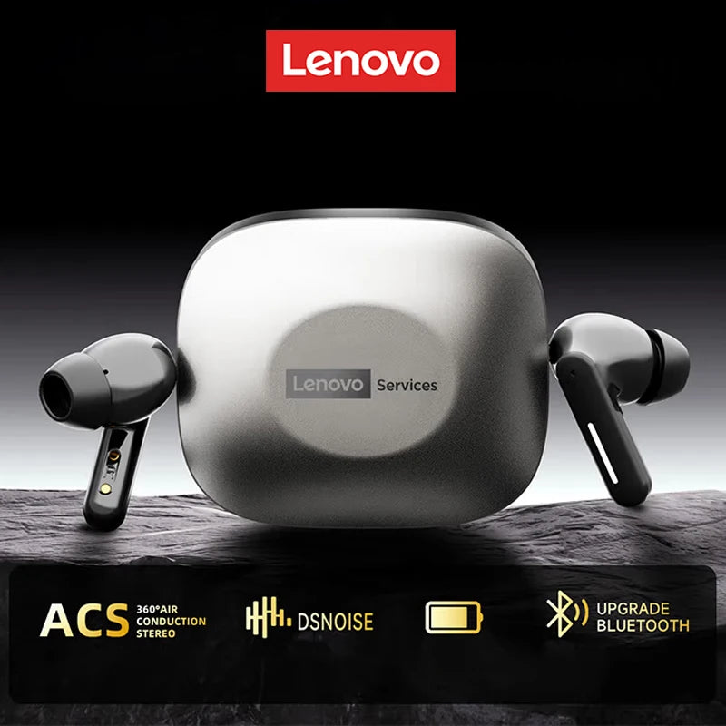 New Lenovo LE209 Wireless Bluetooth Earphone ANC Noise Reduction - 30H Battery Call Music Podcast Gaming Headset
