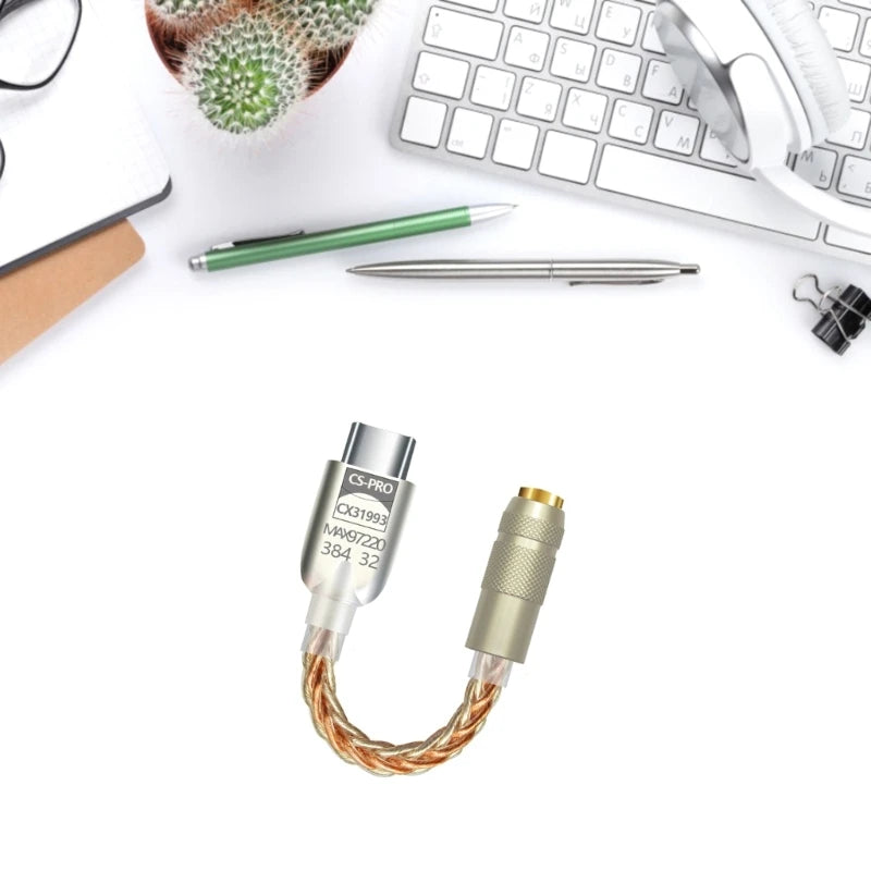 CX31993 MAX97220 Chip Type C 3.5mm AMP HiFi dongle