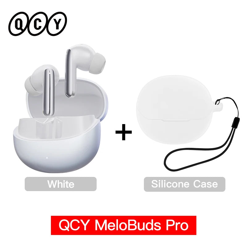 QCY MeloBuds Pro ANC TWS Earphones - 46dB Hybrid ANC Hi-Res LDAC Earbuds 6 Mic Headphones in-Ear Detection