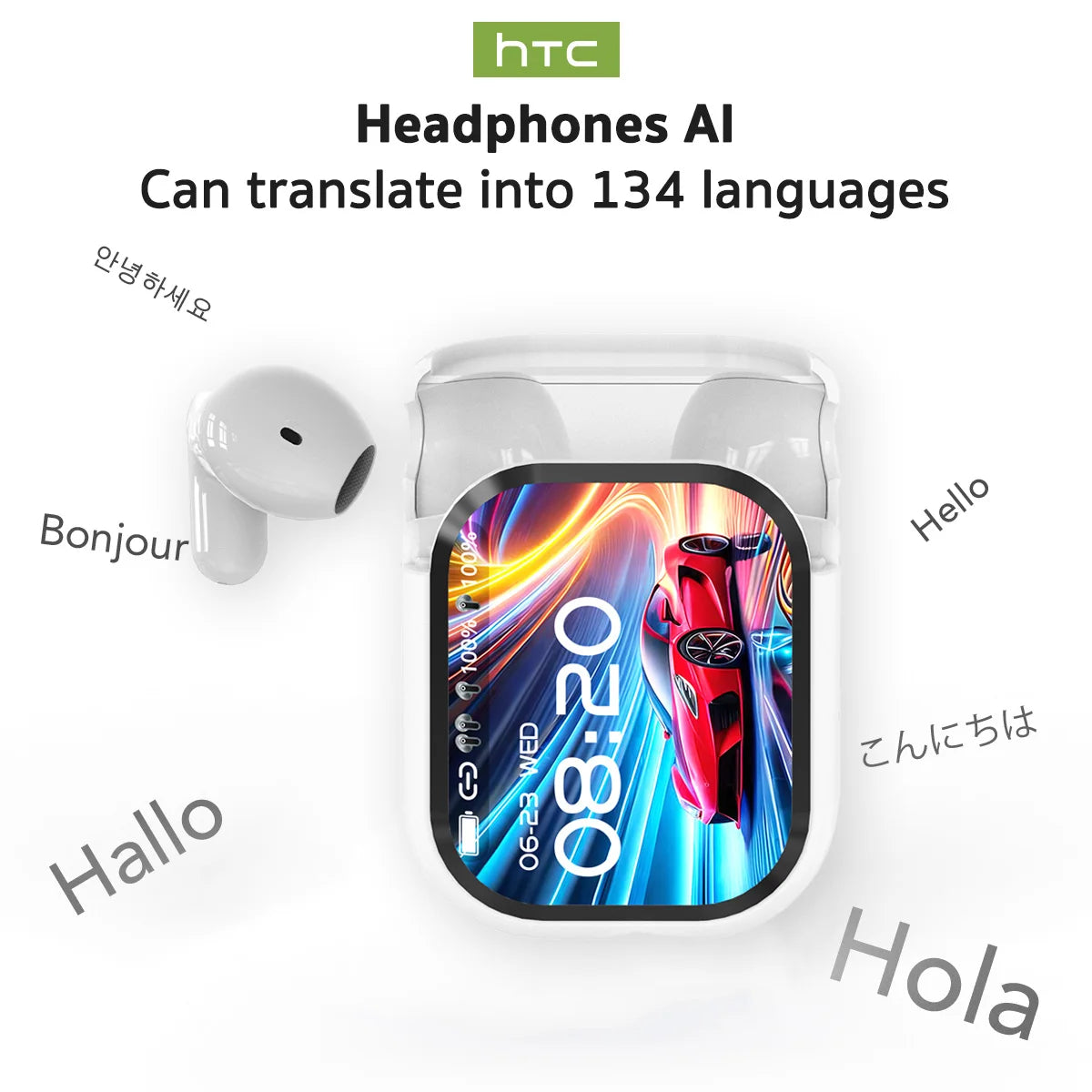 HTC NE20 - AI Translator Earbuds Bluetooth 6.0