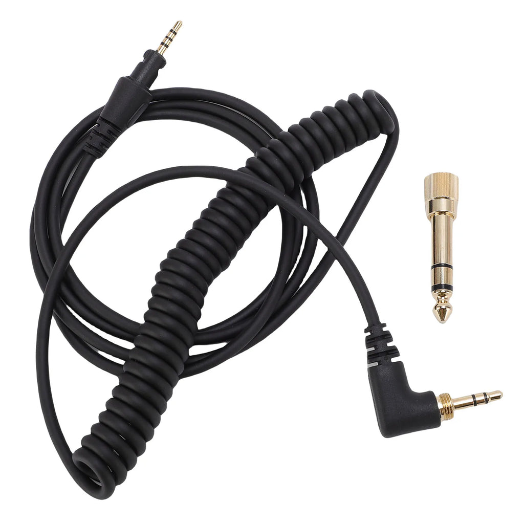 Earphone Cable Fit for DJ HDJ-CUE1BT HDJ-X5 HDJ-X7 HDJ-S7 6.35mm Adapter Headphone Cable Replacement