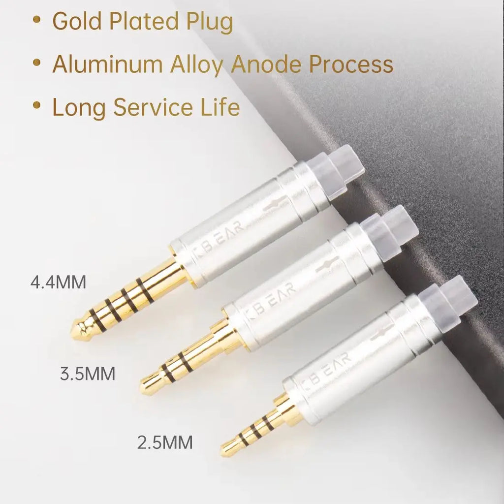 KBEAR ST16 16 Cores 5N single crystal copper silver-plated upgrade wire 1.2M MMCX/2PIN/QDC (gold plating process)