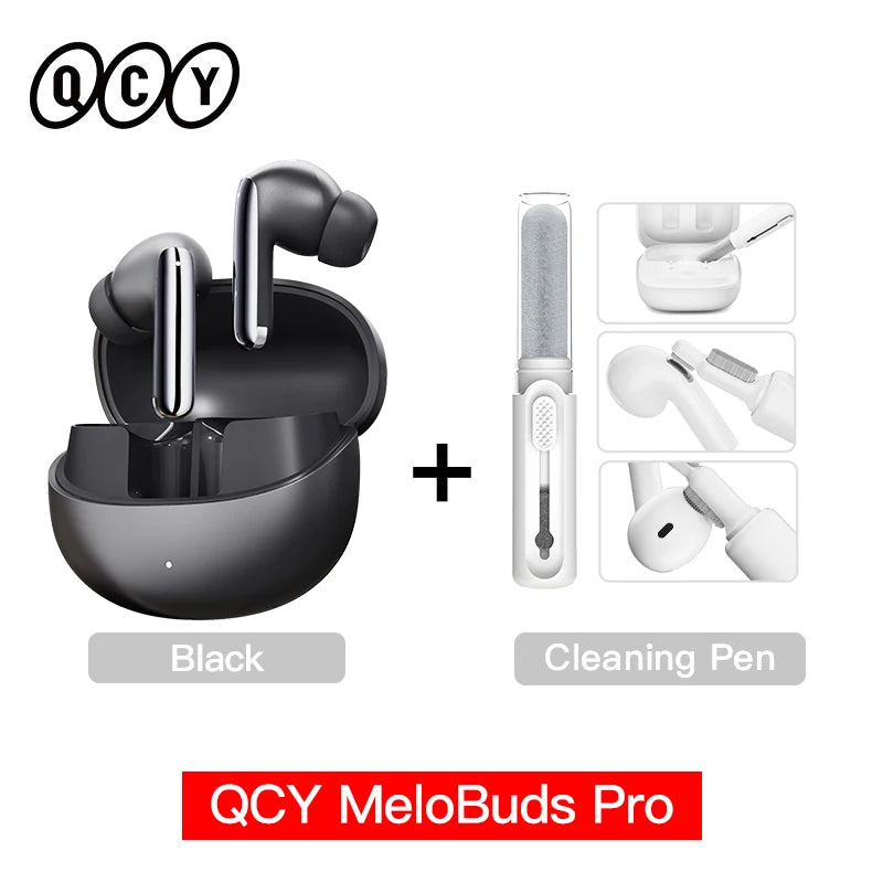 QCY MeloBuds Pro ANC TWS Earphones - 46dB Hybrid ANC Hi-Res LDAC Earbuds 6 Mic Headphones in-Ear Detection