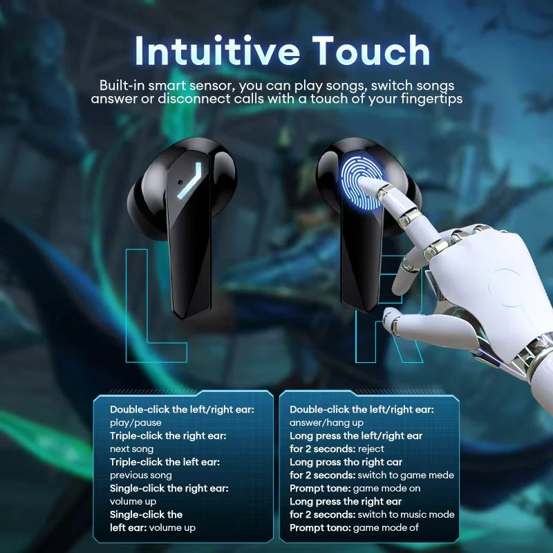 Lenovo XT53 TWS - LED Display Waterproof Low Latency Gaming Earbuds