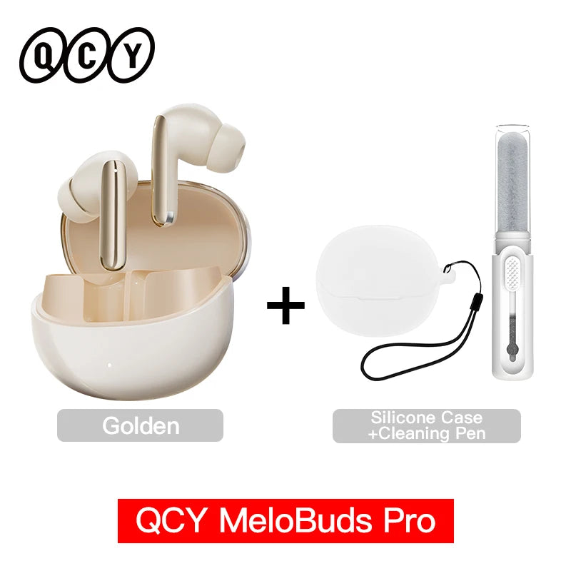 QCY MeloBuds Pro ANC TWS Earphones - 46dB Hybrid ANC Hi-Res LDAC Earbuds 6 Mic Headphones in-Ear Detection