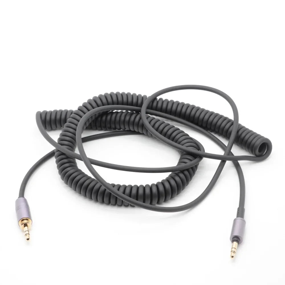 POYATU Spring Relief Coiled Headphone Cable for Philips Fidelio X2HR L2 SHP9600 SHP9500 SHP9500S and other Headphones