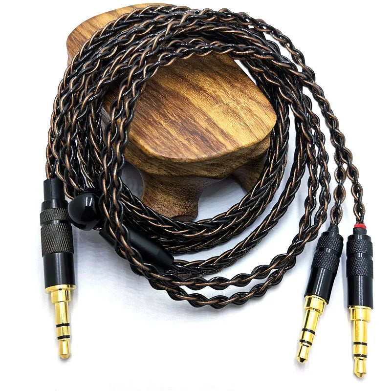 8 Core HE400SE Cable 3.5/2.5/4.4mm Plug to 2* 3.5mm plug  for Hifiman SUNDARA Ananda HE400SE Denon AH-D600 SONY MDR Z1R ...