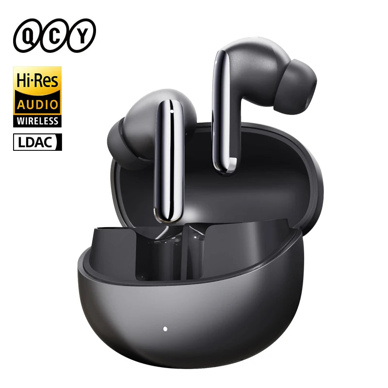 QCY MeloBuds Pro ANC TWS Earphones - 46dB Hybrid ANC Hi-Res LDAC Earbuds 6 Mic Headphones in-Ear Detection