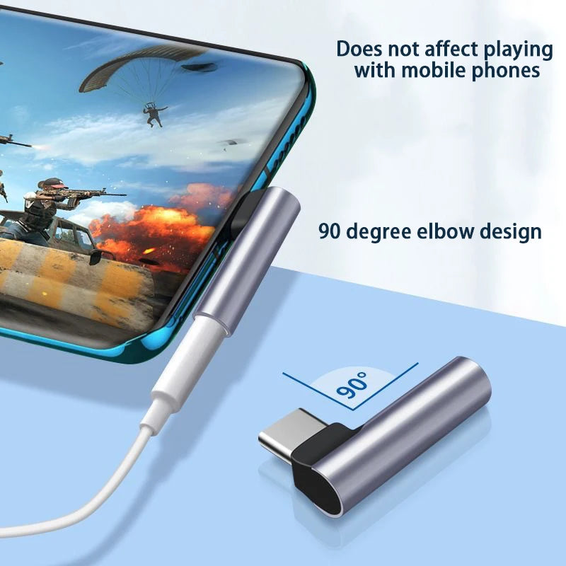 USB C to 3.5mm Audio Adapter Type C to Headphone Aux Jack