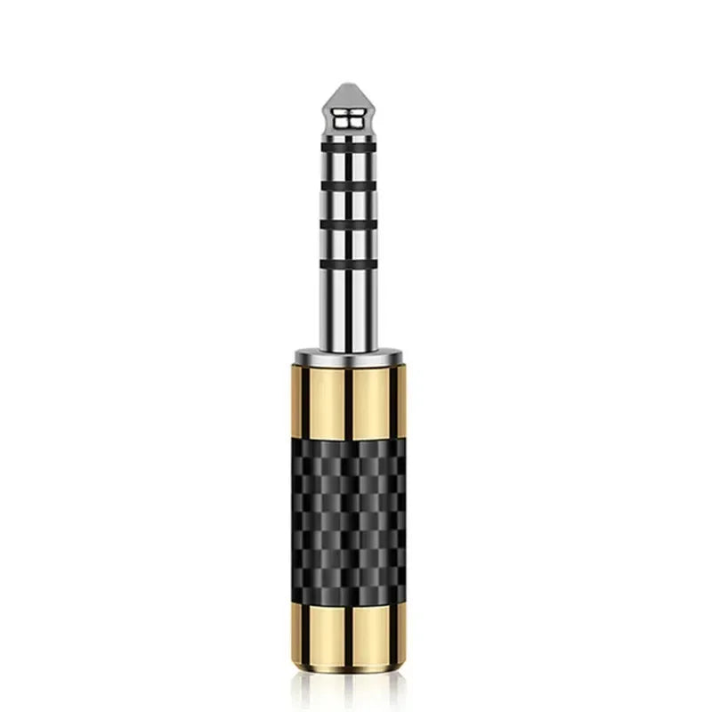 Jack 4.4mm Connector Balanced Interface Speaker Terminal Copper Male Plug Audio Conector DIY Headphones Cable Gold Rhodium