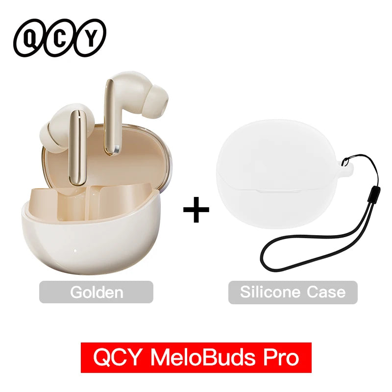 QCY MeloBuds Pro ANC TWS Earphones - 46dB Hybrid ANC Hi-Res LDAC Earbuds 6 Mic Headphones in-Ear Detection