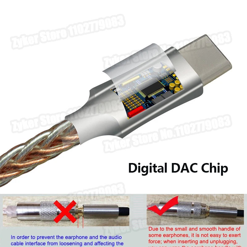 USB Type C to 3.5mm Hi-res DAC / Headamp USB C