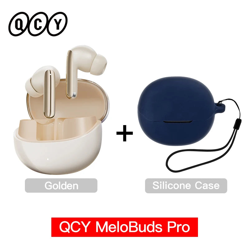 QCY MeloBuds Pro ANC TWS Earphones - 46dB Hybrid ANC Hi-Res LDAC Earbuds 6 Mic Headphones in-Ear Detection