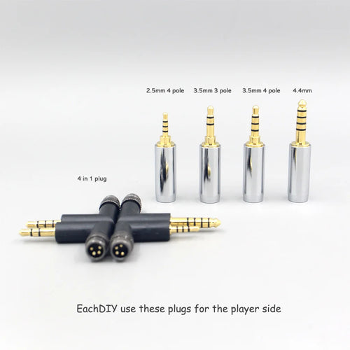 Graphene 7N OCC Shielding Coaxial Mixed Earphone Cable LN008765