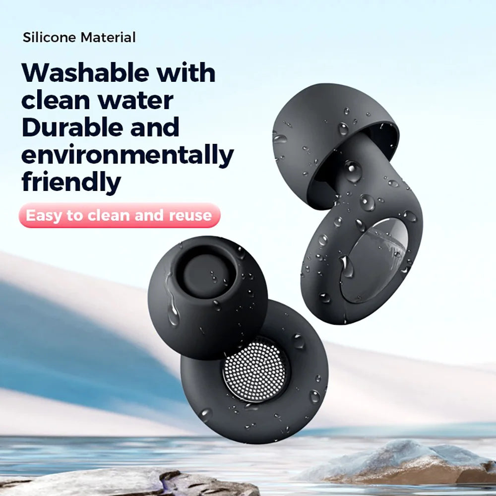 Noise Reduction Super Soft Reusable Hearing Protection Ear Plugs for Concerts Travel Work Sleeping