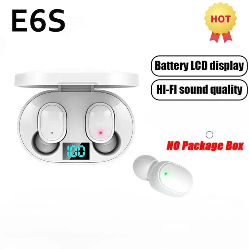 E6S Wireless Bluetooth Earphones - Noise Cancelling