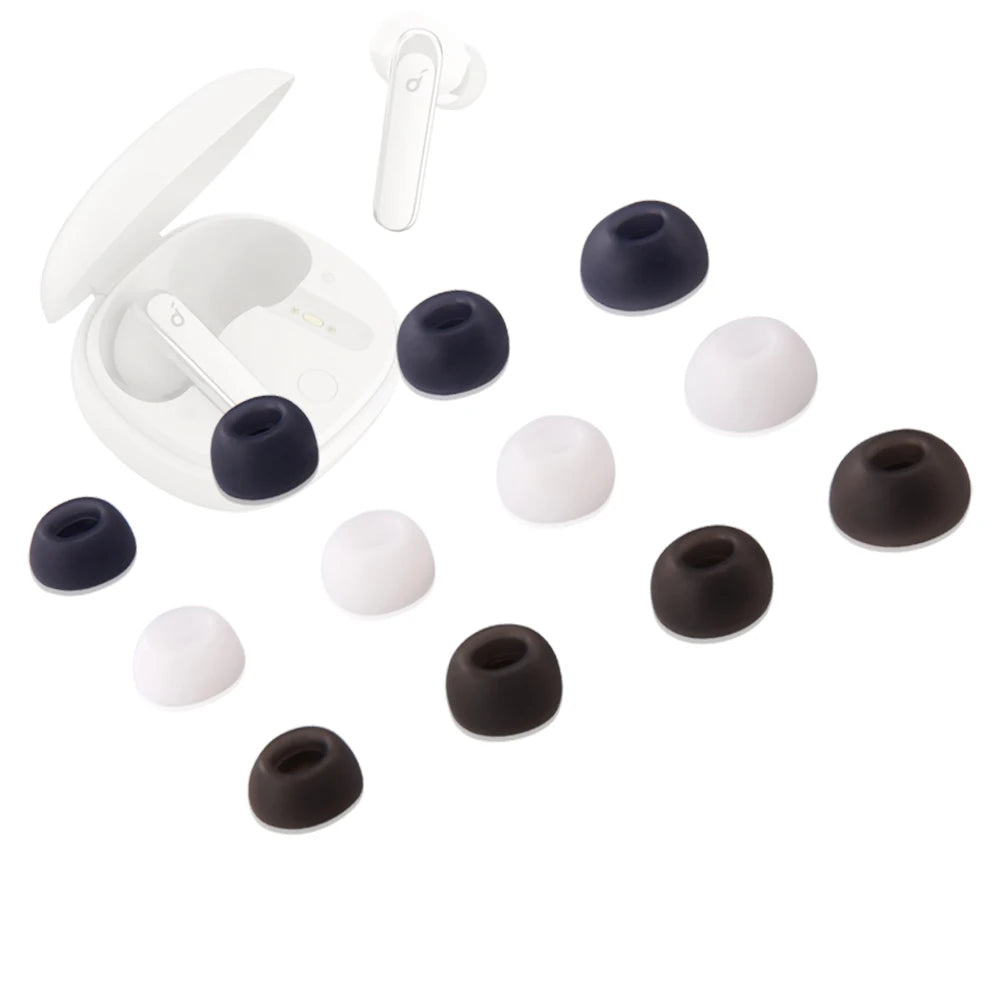 Silicone Ear Tips for Anker Soundcore Liberty 4 NC Earbuds (Life P2 / P3 / a20i TWS)