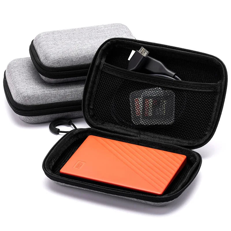 Hard Shell Storage Bag for Earphones and / or its Accessories - Memory Cards USB Cables