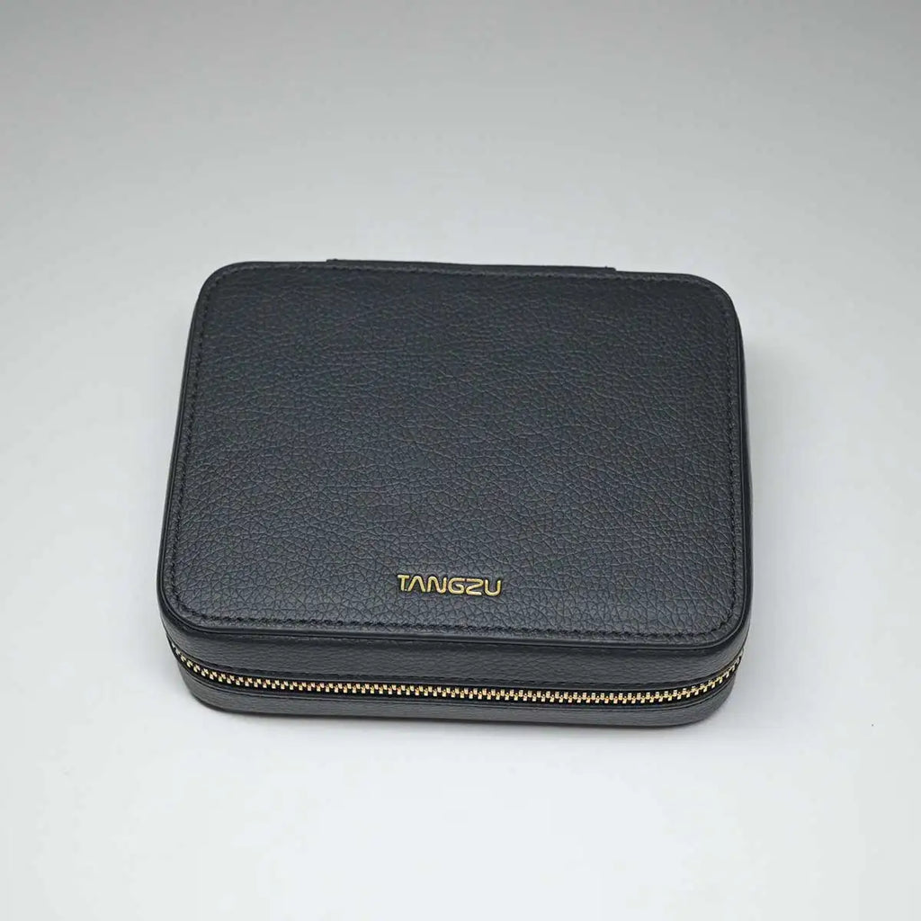 TANGZU Premium Leather Earphone Case - Versatile Pouch for Earphones and Accessories
