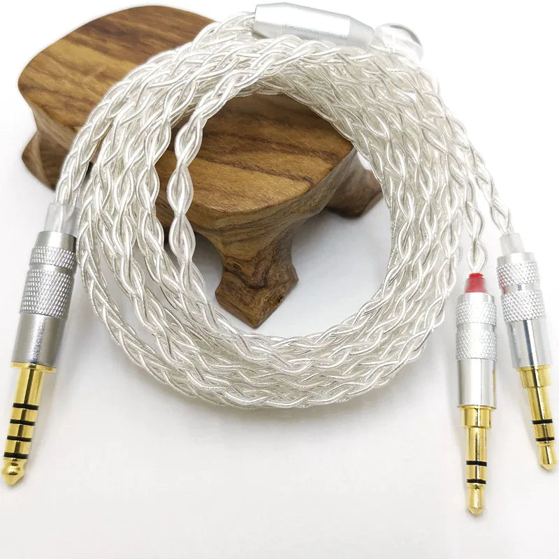 8 Core HE400SE Cable 3.5/2.5/4.4mm Plug to 2* 3.5mm plug  for Hifiman SUNDARA Ananda HE400SE Denon AH-D600 SONY MDR Z1R ...