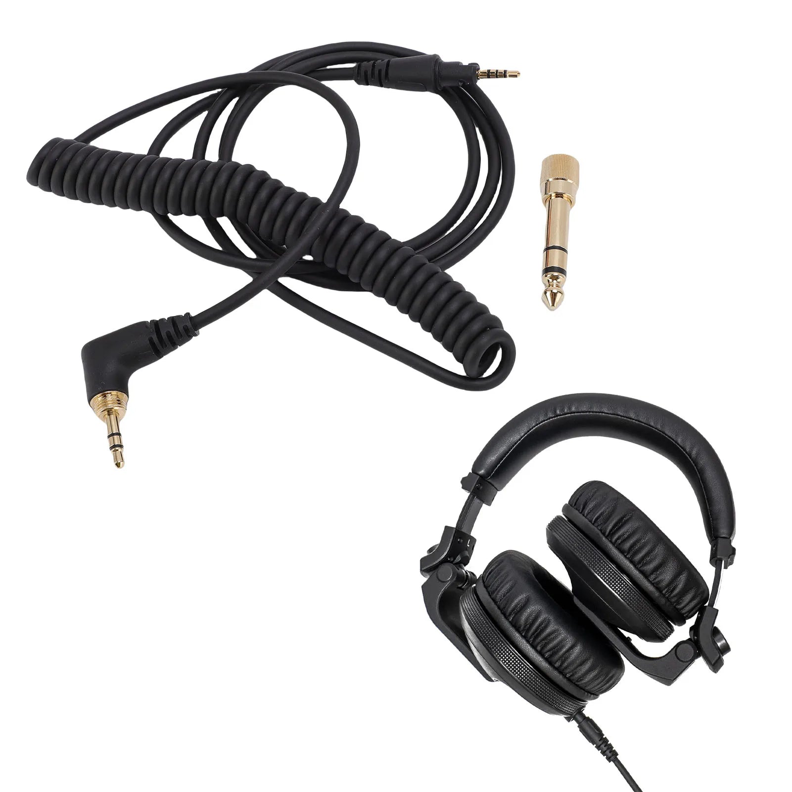 Earphone Cable Fit for DJ HDJ-CUE1BT HDJ-X5 HDJ-X7 HDJ-S7 6.35mm Adapter Headphone Cable Replacement