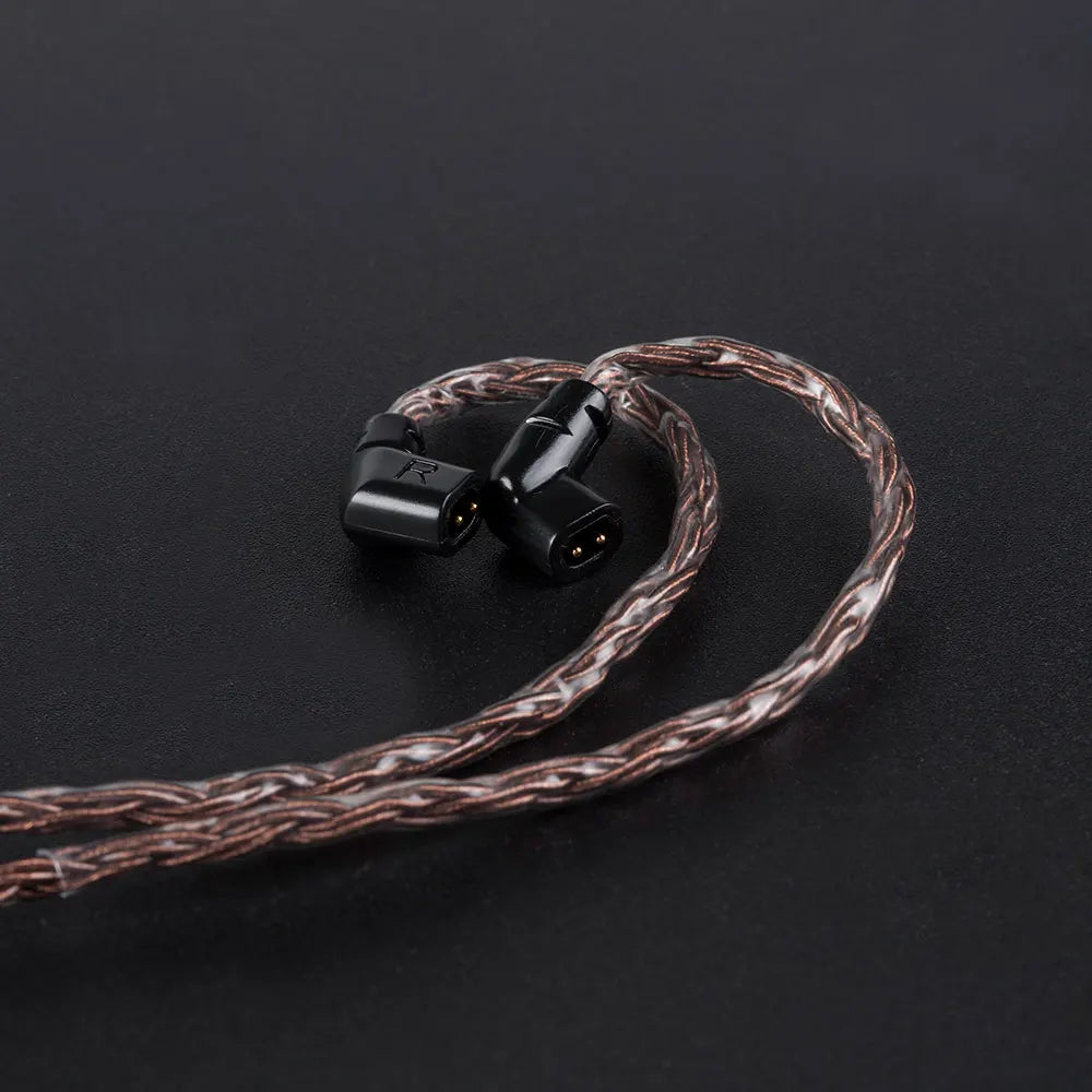 KBEAR 16 Core Pure Copper Earphone Cable 2PIN/MMCX/QDC Earbuds For KZ EDX ZSN PRO BLON BL-03 KBEAR KS1 Headphone