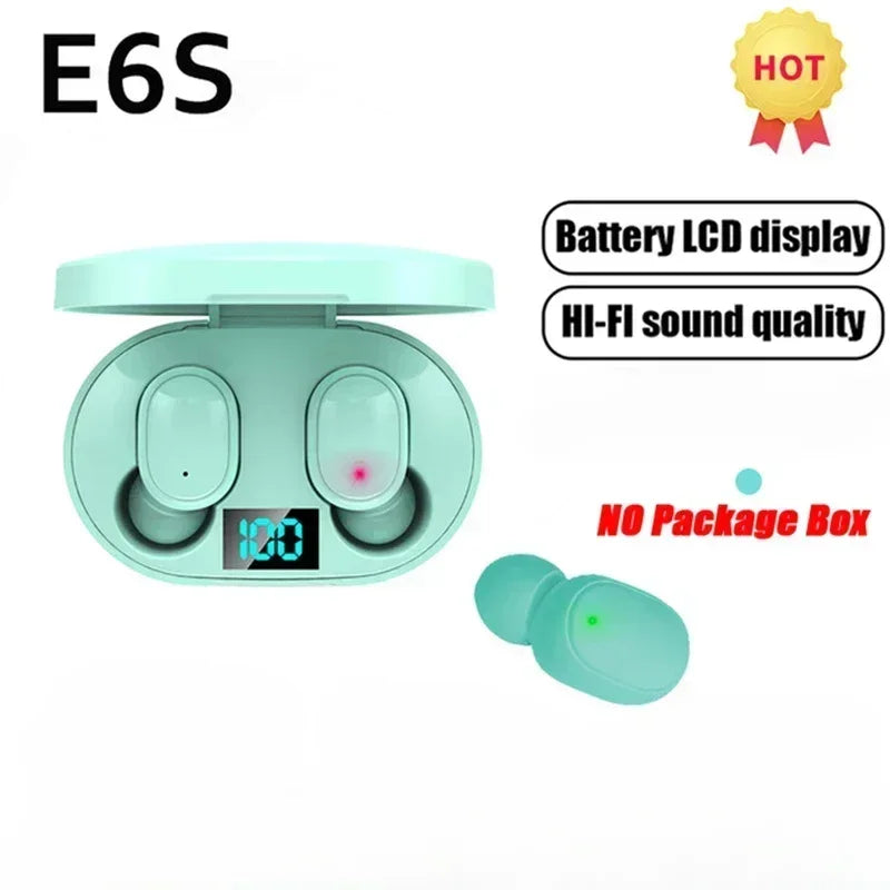 E6S Wireless Bluetooth Earphones - Noise Cancelling