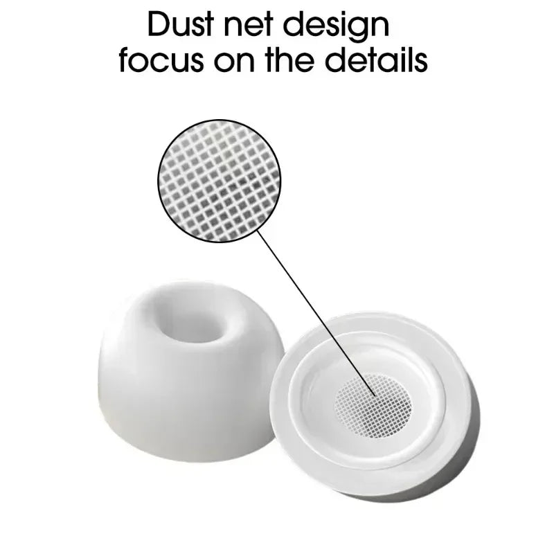 Replacement Ear Tips for AirPods Pro Generation 1 and 2 (Soft Liquid Silicone